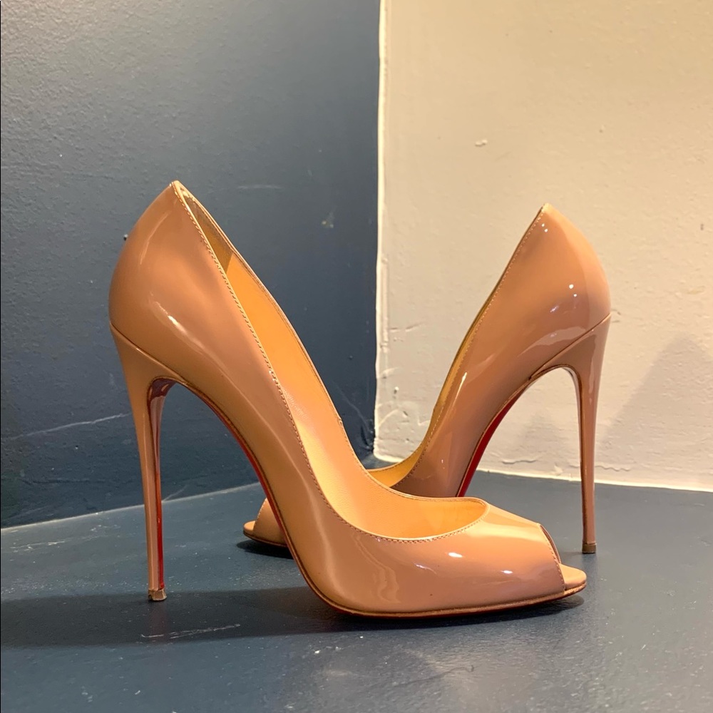 Louboutin Youpi 120 nude heels